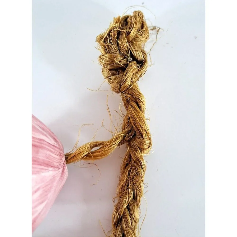 Ceramic Red Onion String Ristra 5 Bulbs Jute Cord Kitchen Decor Mexico